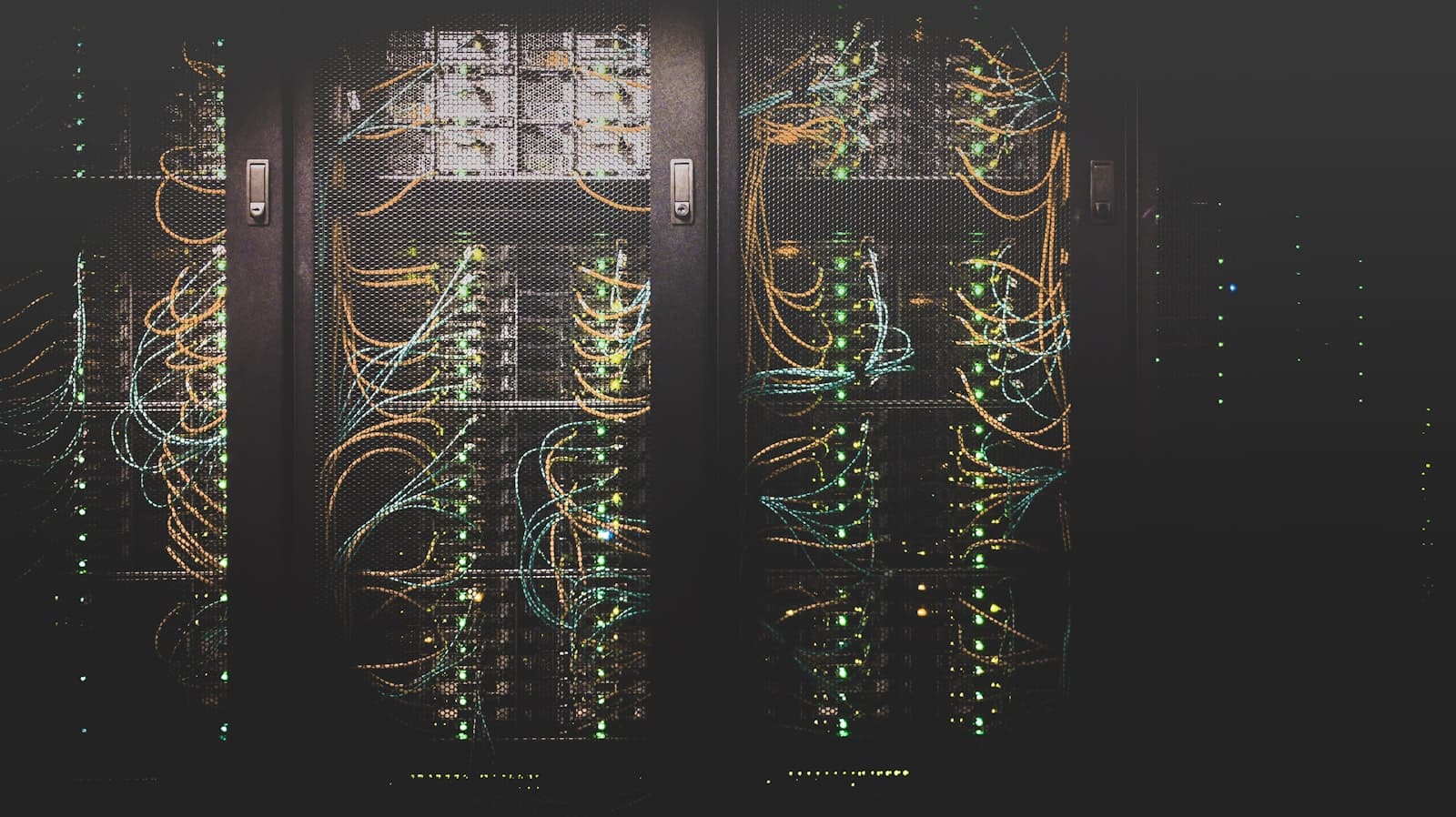 Networked server racks in a data center